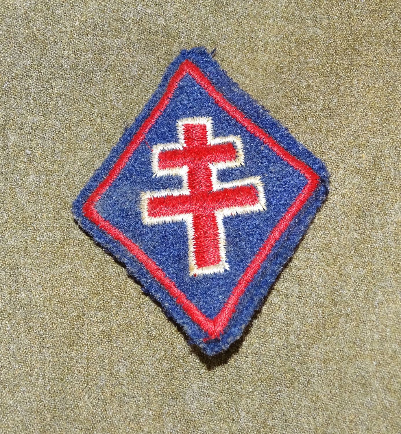 Écusson  broder 1re DFL WW2 – Division Française Libre
