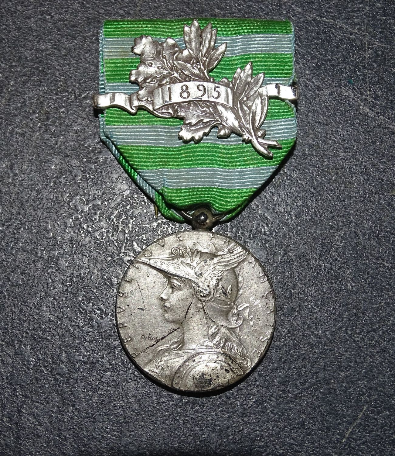 Médaille Commémorative Seconde Expédition Madagascar 1895 - Argent Massif.