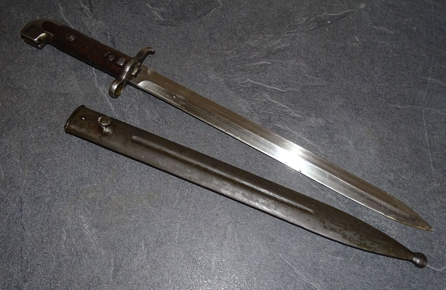 Baïonnette Mauser 1914 Carl Gustaf - Rare, bon état,