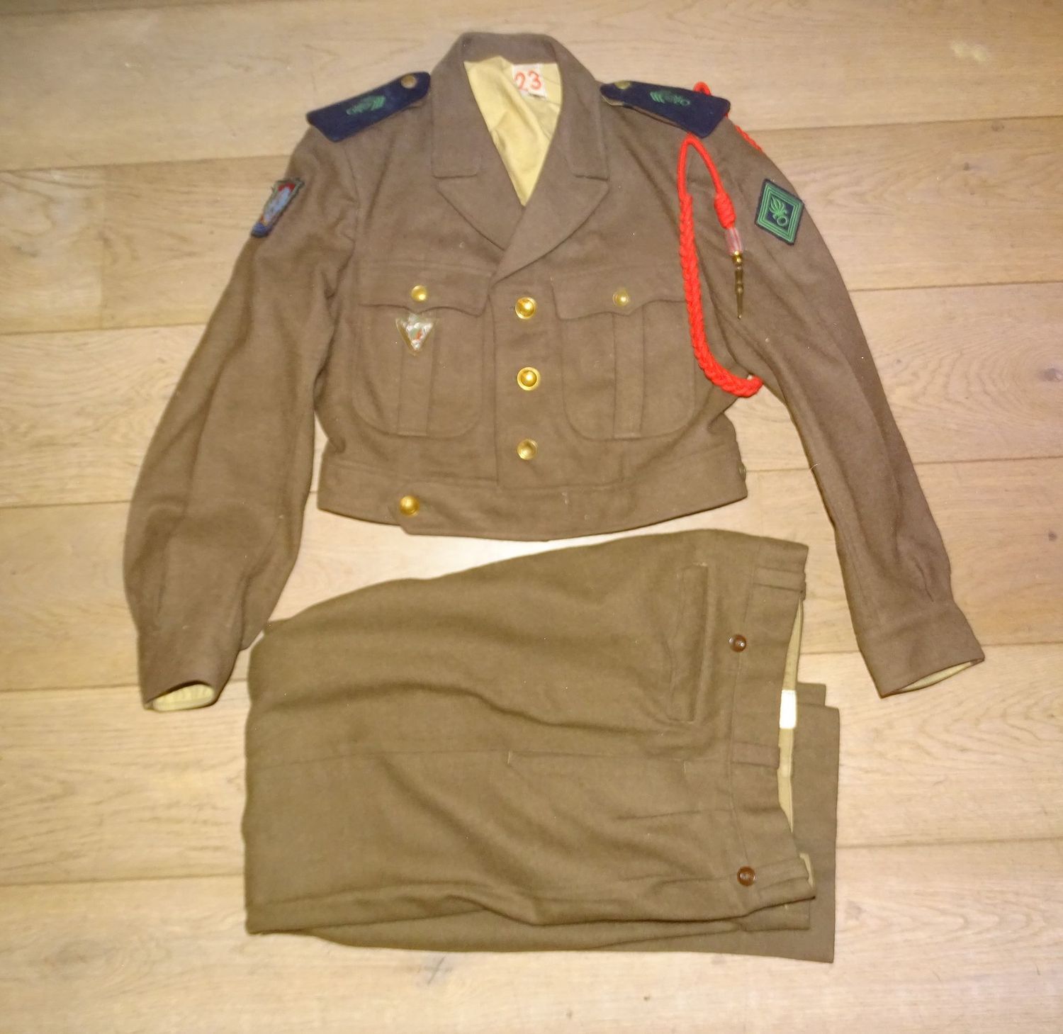 Uniforme Légion Étrangère 2e REP, 11e DP, laine époque Algérie