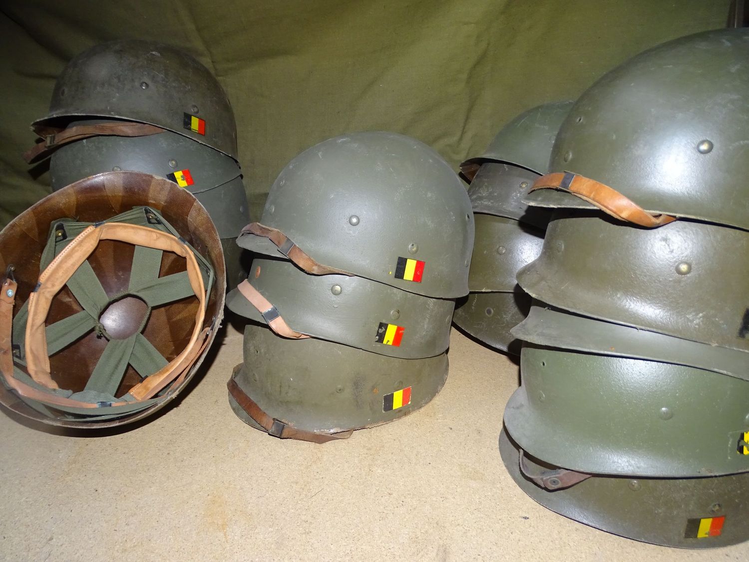 Liner Sous-Casque Belge Original Post-WWII Liner Sous-Casque Belge Original Post-WWII