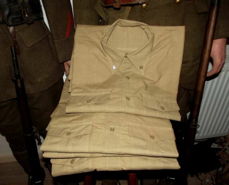 Chemise Modèle 1935 Soldat Français 1940 – Refabrication toile d'époque 1947