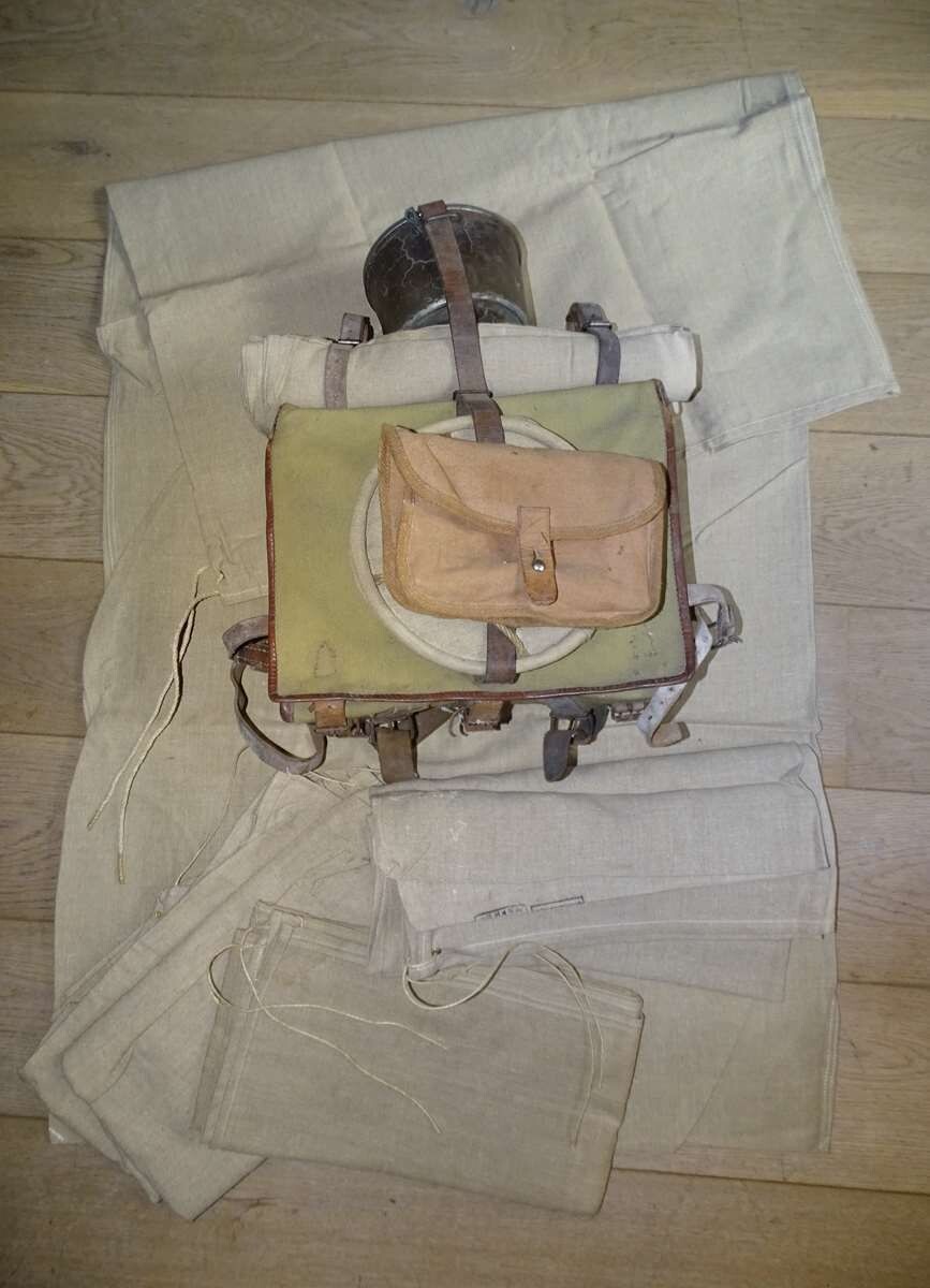 Sac à distribution France 40 Toile de lin écru (fabrication identique 1950's) Sac à distribution France 40 Toile de lin écru (fabrication identique 1950's)
