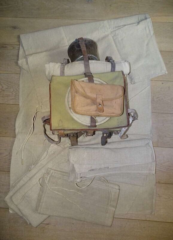 Sac à distribution France 40 Toile de  lin écru (fabrication identique 1950's)