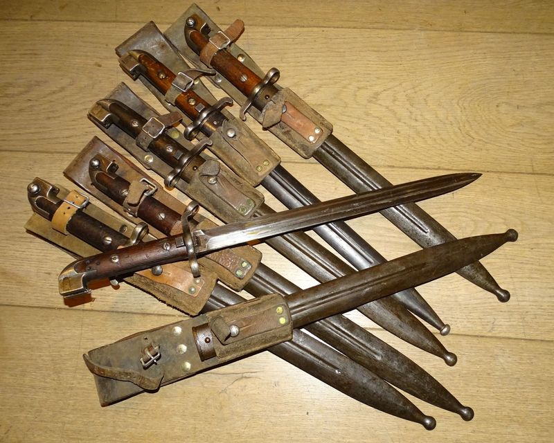 Baïonnette Mauser 1914 Carl Gustaf - Rare, bon état,