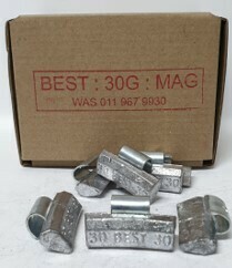 BEST MAG 30G LEAD WHEEL WEIGHT/50 PER BOX