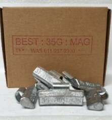 BEST MAG 35G LEAD WHEEL WEIGHT/50 PER BOX
