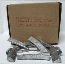 BEST MAG 50G LEAD WHEEL WEIGHT/50 PER BOX
