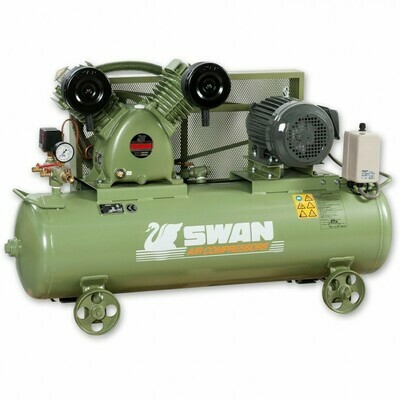 SWAN AIR COOLED PISTON TYPE, 220V AIR COMPRESSOR.