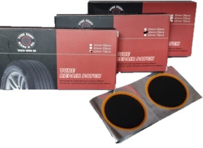 TYRE STUFF: TUBE REPAIR PATCH, 52MM/16PCS