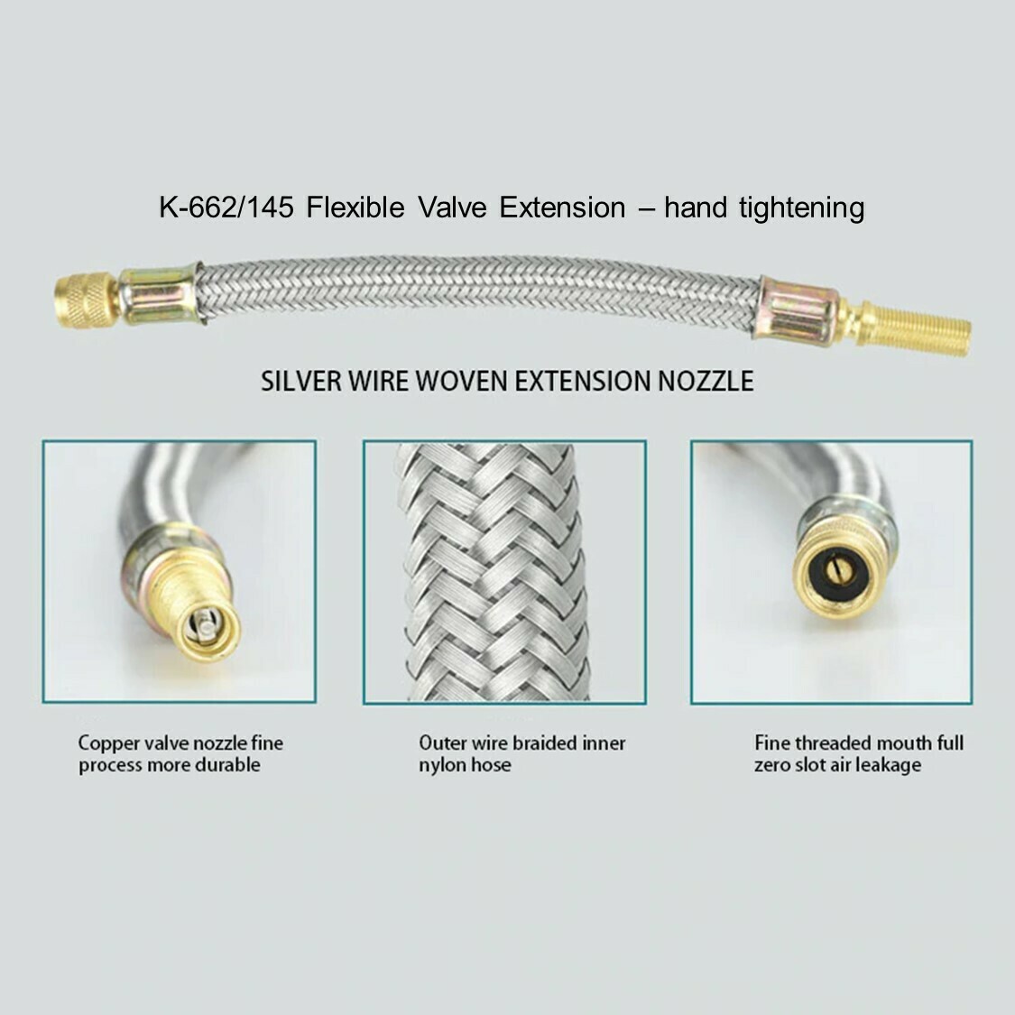 145mm Flexible Valve Extensions