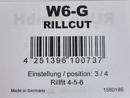 RILLCUT REGROOVING BLADES,W6/10