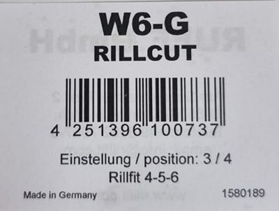 RILLCUT REGROOVING BLADES,W6/10