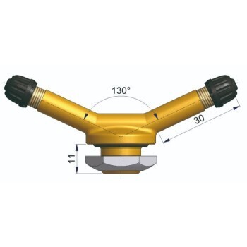 TUBELESS VALVE - TWIN STEM