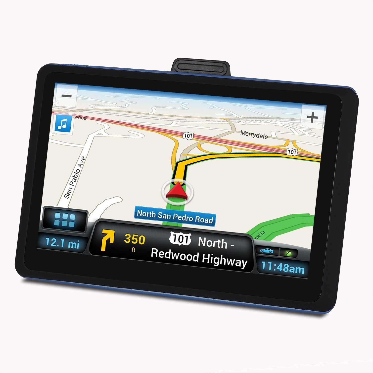 GPS Navigation for Car, FNJZ 7 inches 8GB Lifetime Map Update Touch Screen Spoken Turn-to-Turn Car Vehicle Truck GPS Navigator, Navigation System for Cars