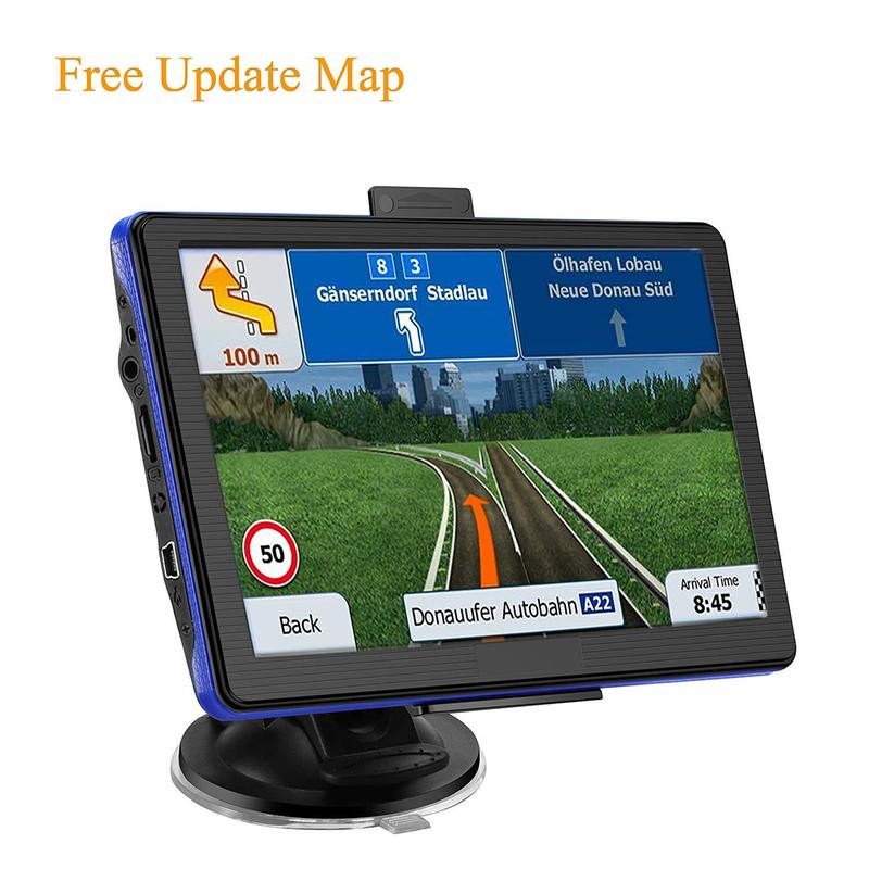 Prymax 7 Inch GPS Navigation for Car, GPS Navigator Touchscreen Car GPS Navigation System with 8GB Memory, Lifetime Map Update, Driving Alarm, Voice Steering