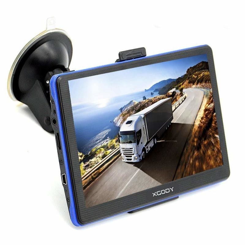 Xgody 886 7 Inch Trucking GPS Navigation Capacitive Touchscreen 8GB Car GPS Navigation NAV GPS Navigator System Lifetime Maps Updates Spoken Turn-By-Turn Directions Advanced Lane Guidance