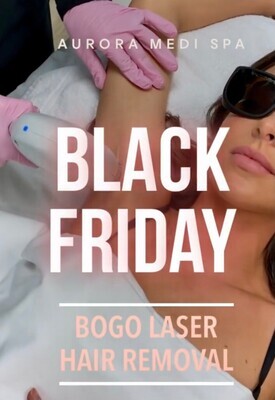 BOGO Laser Hair Removal (8 treatment per package)