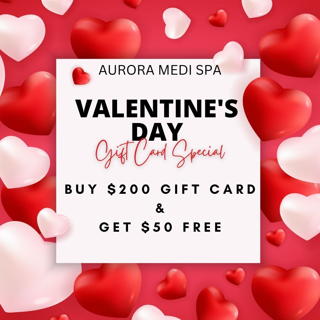 Valentine's Gift Card Buy $200 get $50 FREE