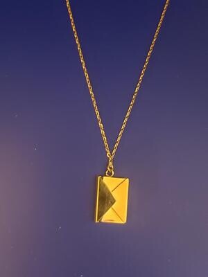 Necklace - Gold colored Stainless