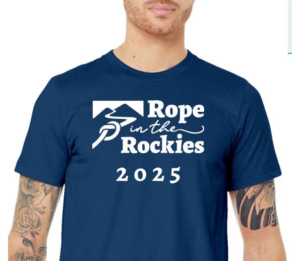 Rope in the Rockies 2025 T-Shirt - Blue