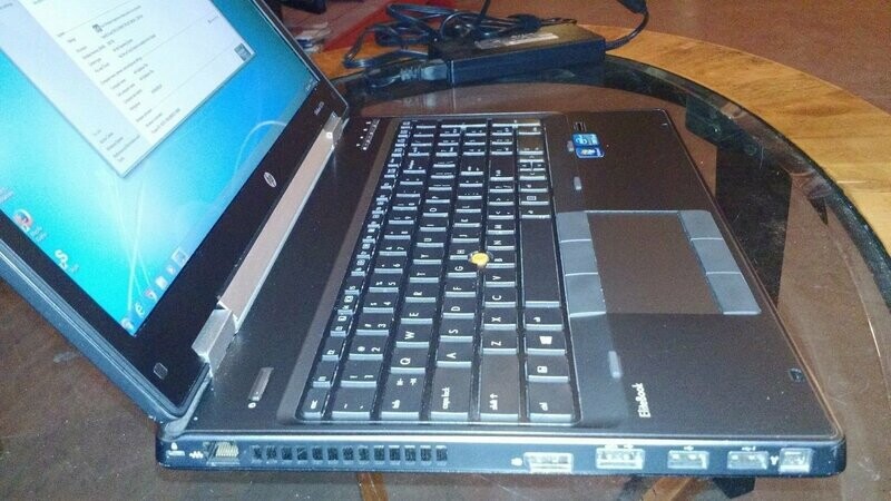 HP EliteBook 8570w 15&quot; Laptop Intel Core i7-3840qm Quad CPU 16GB 250GB SSD DVDRW
