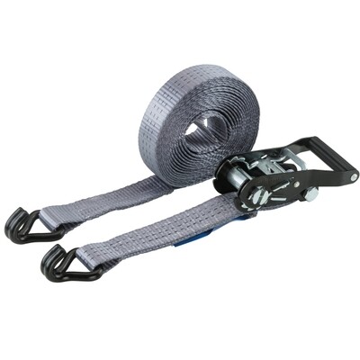 STROXX Ratchet Tie-Down Strap with S-Hooks, 36mm x 6m