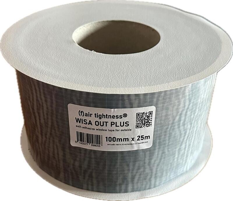 (f)air tightness® WISA OUT PLUS self-adhesive window tape for outside