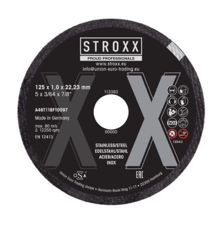 STROXX 125mm Cutting Discs 1.0mm XT70 (10-Pack) | Steel &amp; Inox