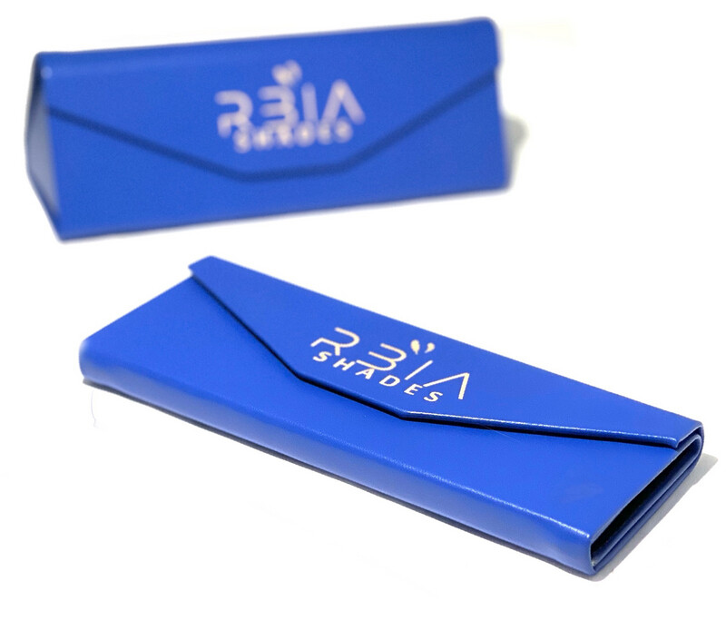 Vegan Leather Deluxe Folding Case (Navy Blue)
