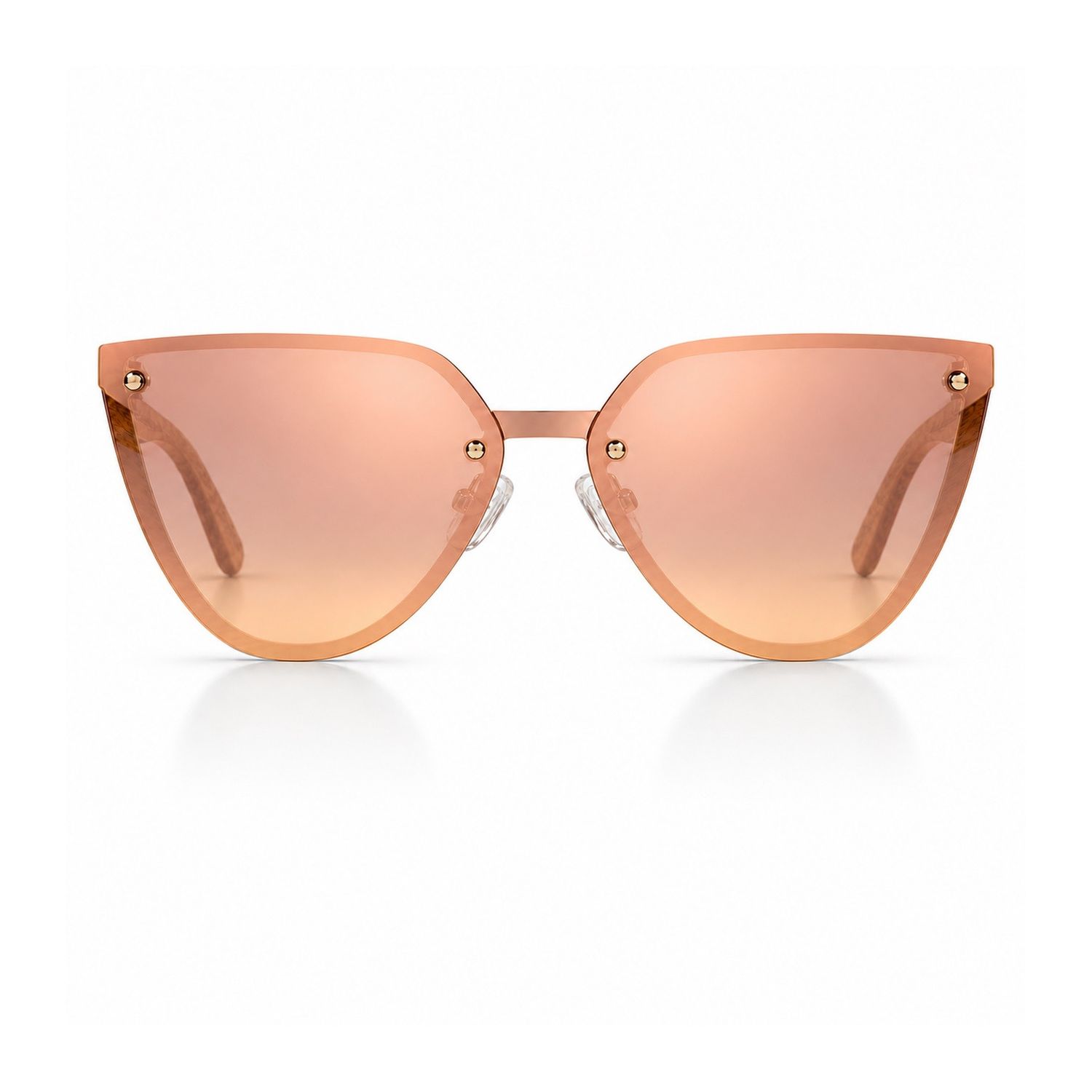 Rose Muse | Rose Gold Polarized Sunglasses | RBIA Shades