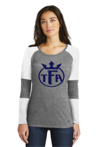 New Era® Ladies Tri-Blend Performance Baseball Tee