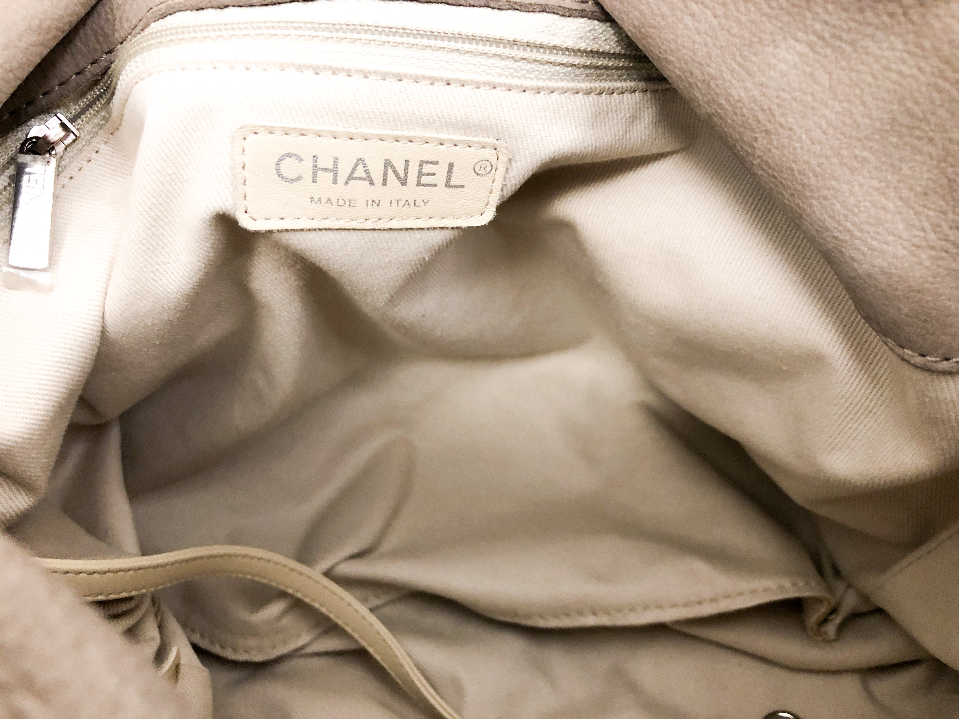 Chanel borsa in camoscio