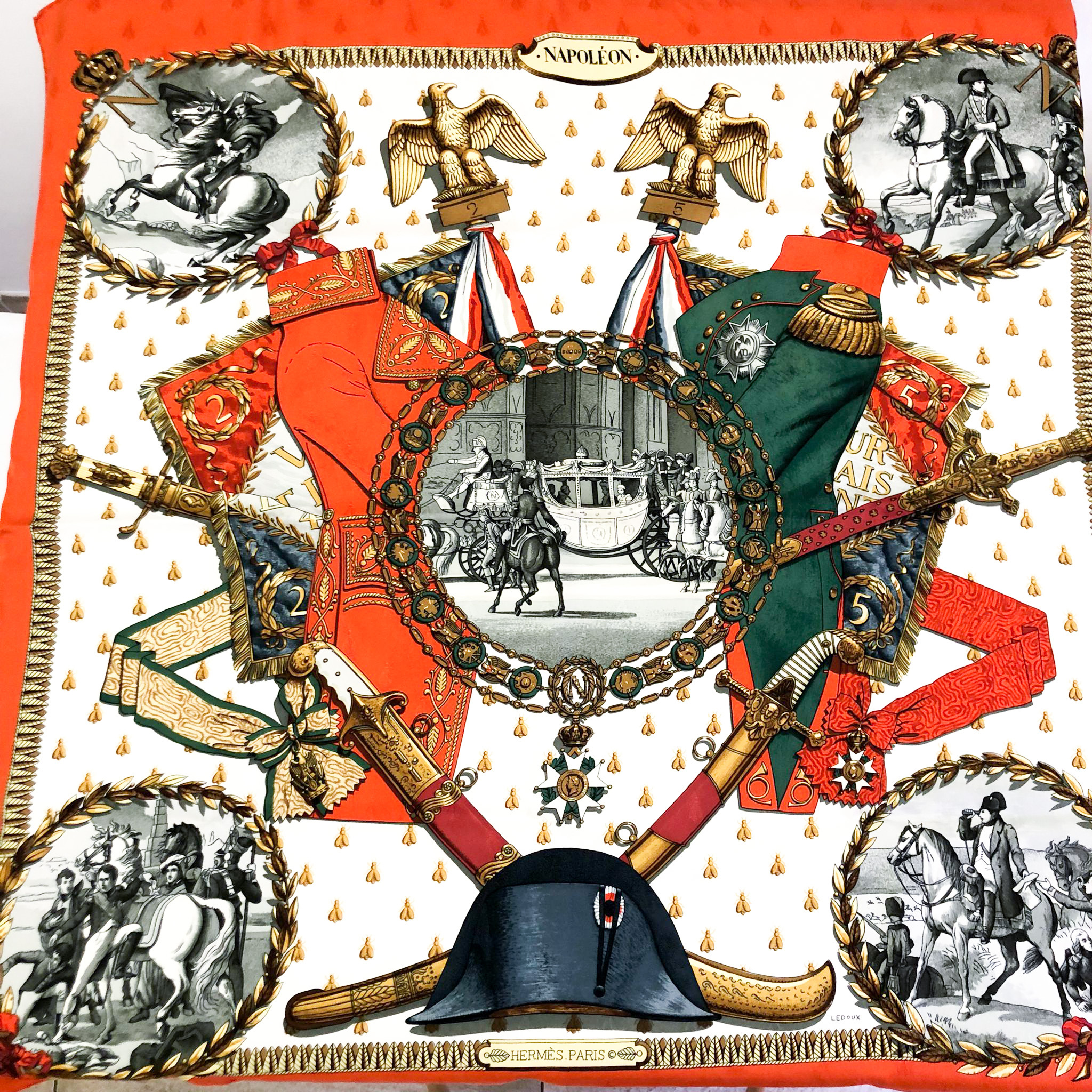 Hermes foulard Napoleon prima edizione