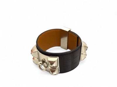 Hermes bracciale Collier de Chien Coccodrillo