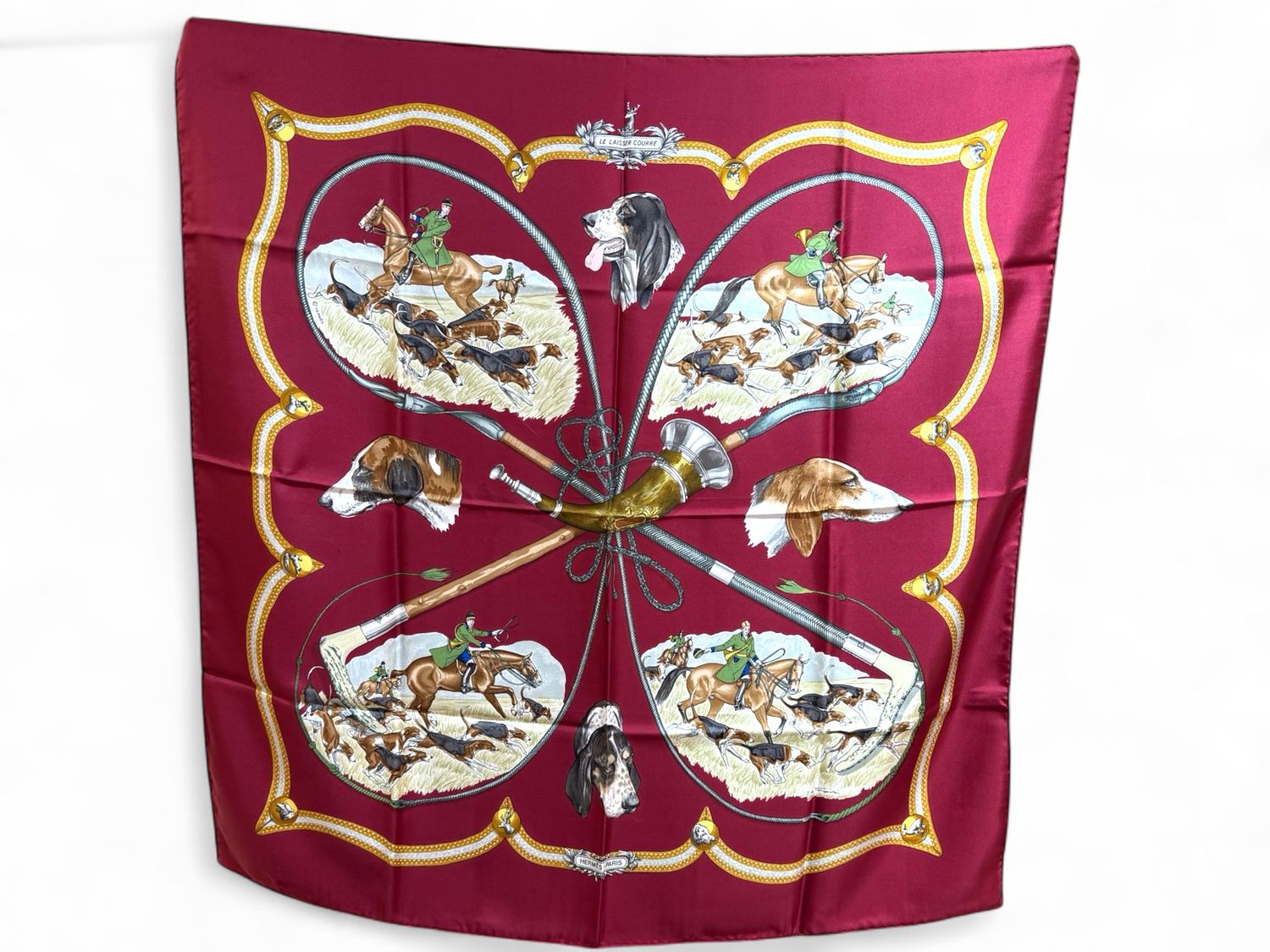 HERMES carré Le Laisser Courre by De Fougerolle