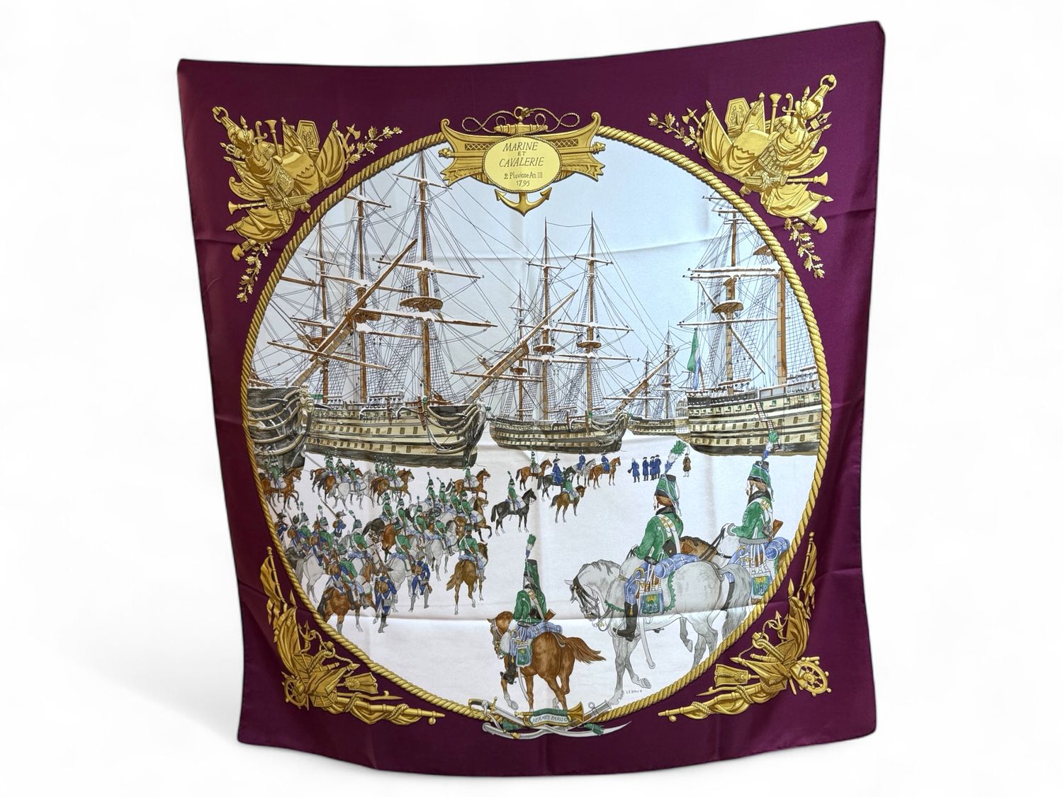 HERMES carré Marine Et Cavalerie by Ledoux