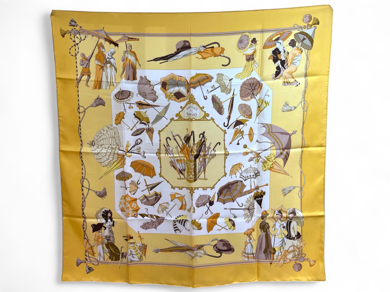 HERMES carré Umbrelles Et Parapluies by de Watrigant