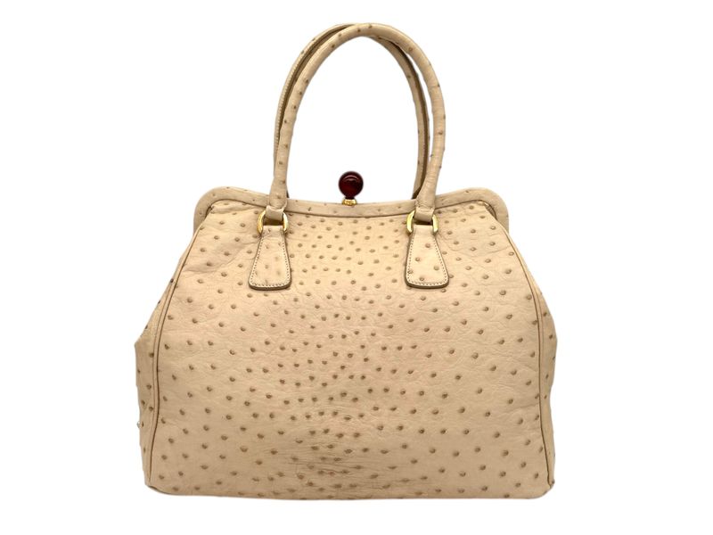 PRADA borsa in struzzo