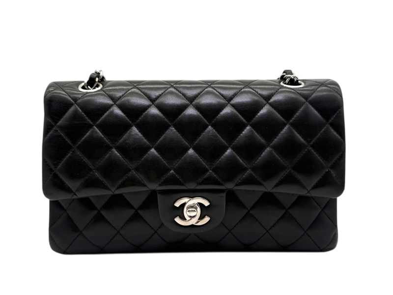 CHANEL Timeless 11.12 medium catena Silver