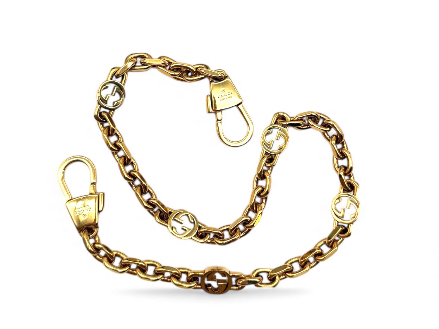 GUCCI collana/tracolla borsa dorata