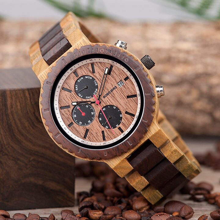 MEN / BOBO BIRD ‘Relogio Masculino’ Chronograph