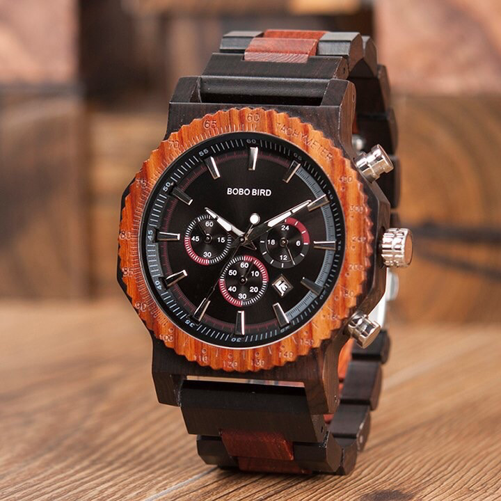 MEN / 51mm BOBO BIRD Wooden Quartz
