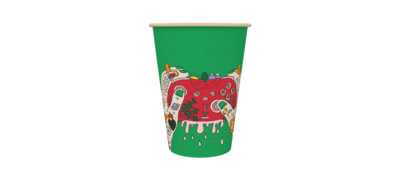 HEROES PRINT (15 prints in a box) Cup 80mm 296ml - 10oz (900 cups)