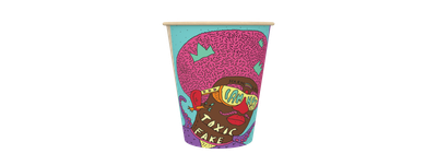 HEROES PRINT (15 prints in a box) Cup 80mm 237ml - 8oz (900 cups)