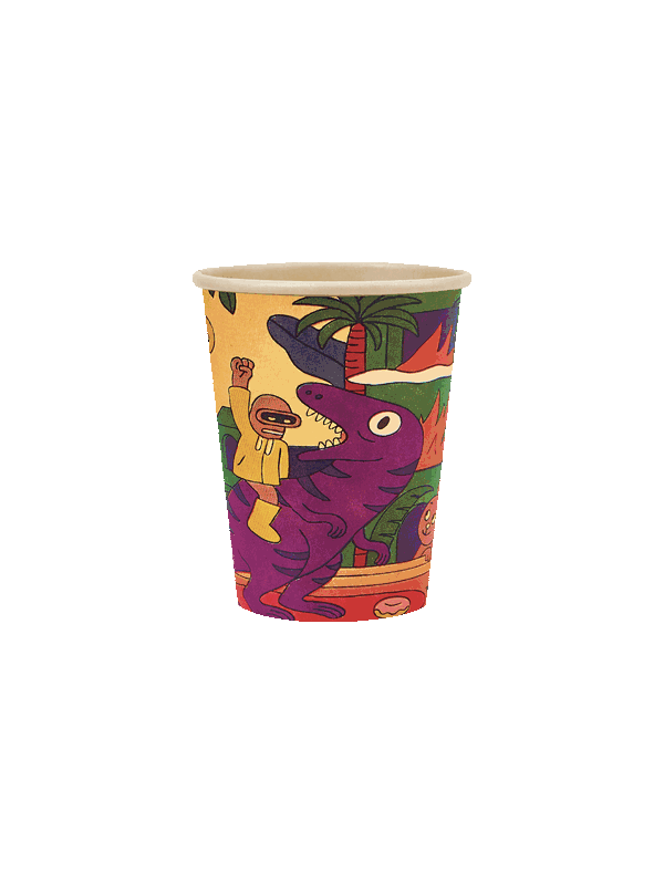 MISFITS Cup 10oz - 296ml (80mm) (900 qty) In Brown