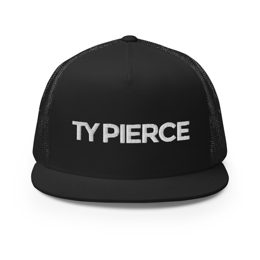 【TLLDAWN】PIERCE LOGO TRUCKER CAP BLACK TLLDAWN】PIERCE LOGO TRUCKER CAP BLACK