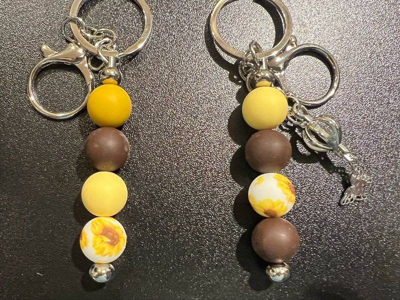 Beaded Bar Keychains