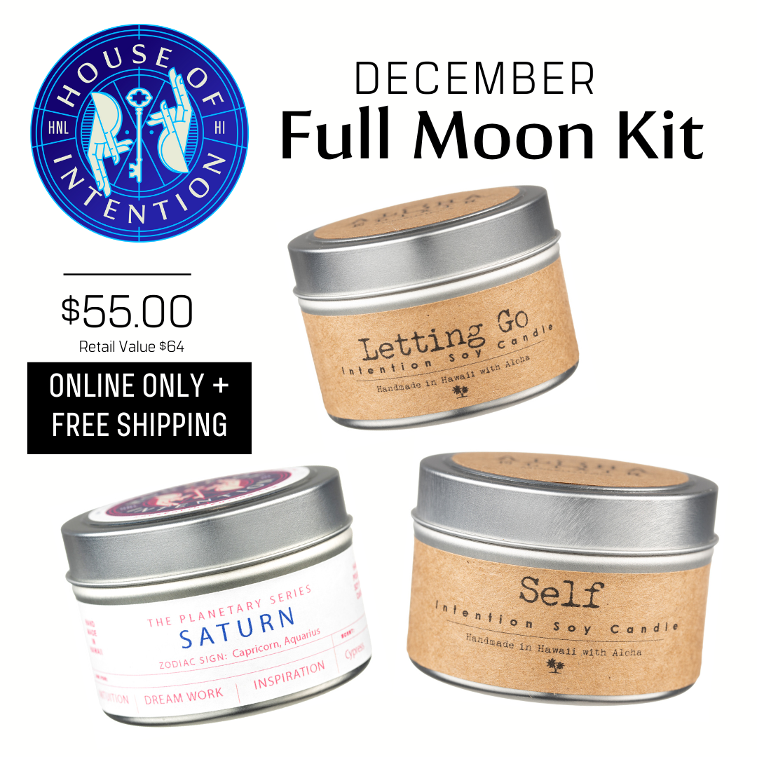 December 2019 Full Moon kit Saturn, Letting Go, Self plus Free shipping