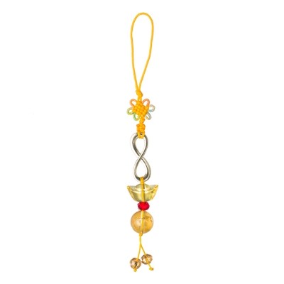 Number 8 Lucky Charm Key Chain Amulet